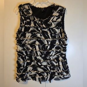 Madison Y2k Sleeveless Ruffle Top Size 1X